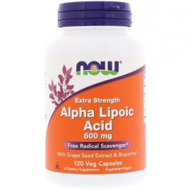 Альфа-липоевая кислота Alpha Lipoic Acid NOW FOODS 600 мг, 120 капсул