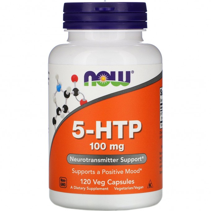 Аминокислота NOW FOODS 5-HTP, 100 мг, 120 капсул NS0106