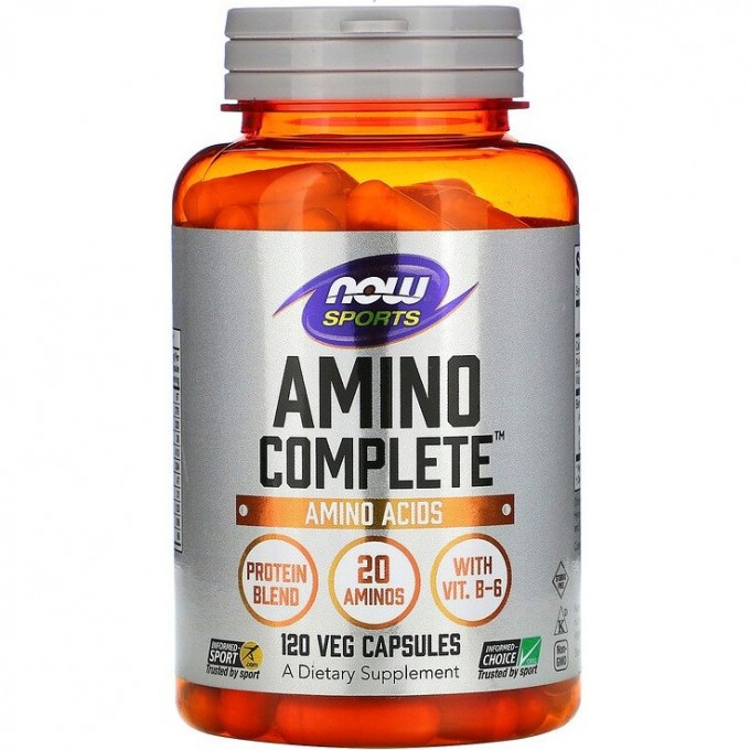 Аминокислота NOW FOODS AMINO COMPLETE, 120 капсул NS*0011