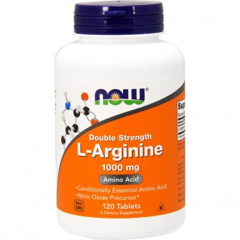 Аминокислота NOW FOODS L-ARGININE 1000 мг, 120 таблеток