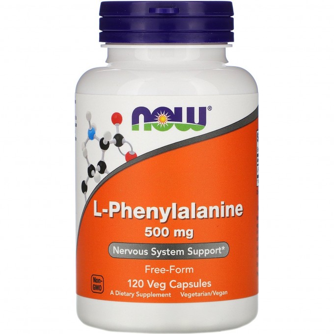 Аминокислота NOW FOODS L-PHENYLALANINE, 500мг, 120 капсул NS*0132