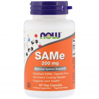 Аминокислота NOW FOODS SAME, 200 мг, 60 капсул