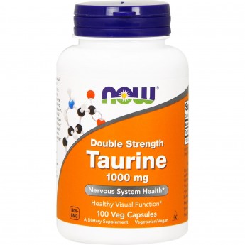 Аминокислота NOW FOODS Taurine активатор, 1000 мг, 100 капсул