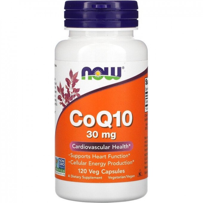 Антиоксидант NOW Q10 Coenzyme, 30 мг - 120 капсул NS3188