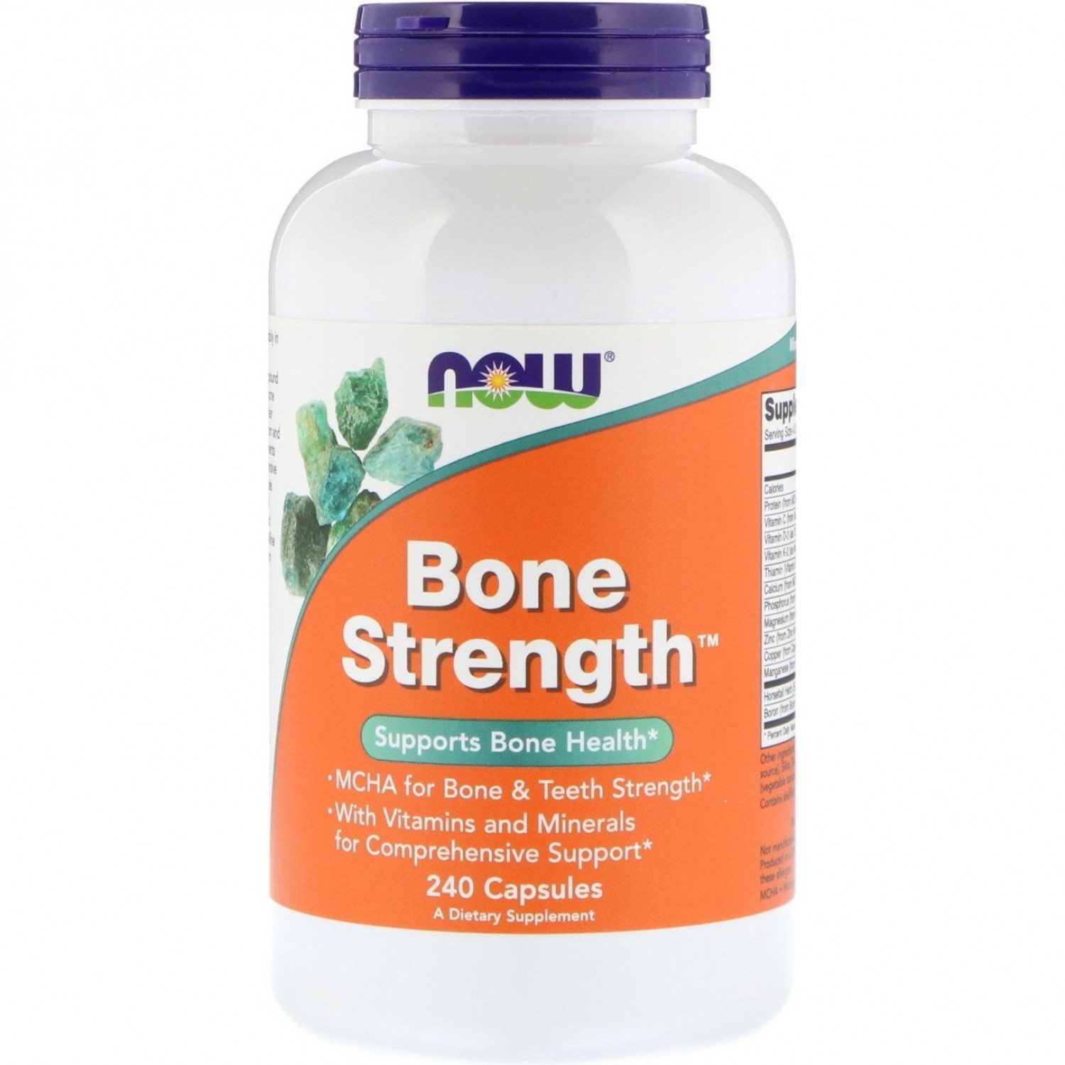 БАД Крепкие Кости ,NOW Bone Strength, - 240 капсул. Купить БАДы на  Официальном Сайте NOW FOODS в России.