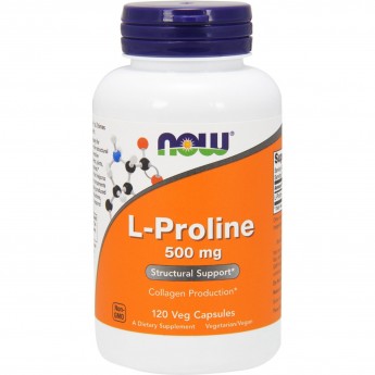 БАД NOW FOODS L-Proline, 500 мг, 120 капсул