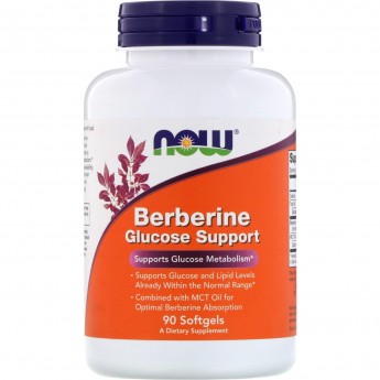 БАДы для пищеварения NOW FOODS BERBERINE GLUCOSE SUPPORT, 90 капсул