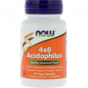 Биологически активная добавка NOW FOODS ACIDOPHILUS (Пробиотик), 60 капсул