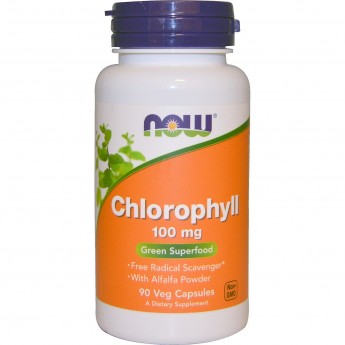 Биологически активная добавка NOW FOODS CHLOROPHYLL (Хлорофилл), 100 мг - 90 капсул