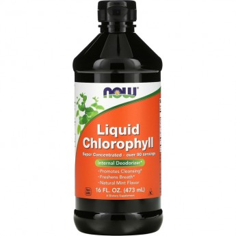 Биологически активная добавка NOW FOODS CHLOROPHYLL LIQUID (Хлорофилл), 100 мг - 473 мл