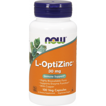 Биологически активная добавка NOW FOODS ОПТИЦИНК ЦИНК 30МГ +МЕДЬ 100мг.