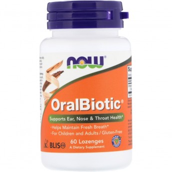 Биологически активная добавка NOW FOODS ORAL BIOTIC (Пробиотик), 60 таблеток