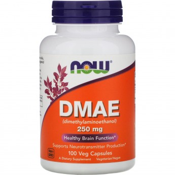 Дмаэ NOW FOODS DMAE, 250 мг, 100 капсул