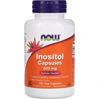 Инозитол NOW FOODS INOSITOL, 500 мг, 100 капсул