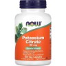 Калий NOW FOODS POTASSIUM CITRATE, 99 мг, 180 капсул NS1448