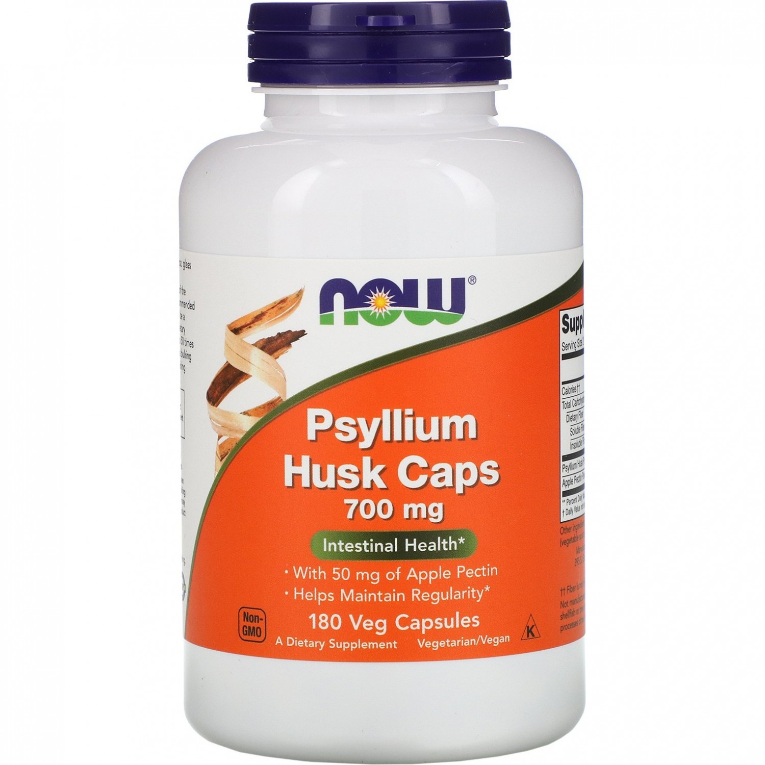 Клетчатка NOW Psyllium Husk, 180 капсул. Купить Клетчатка на ...