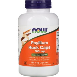 Клетчатка NOW Psyllium Husk, 180 капсул Клетчатка NOW Psyllium Husk, 180 капсул