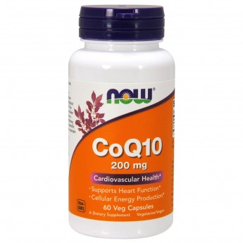 Коэнзим NOW FOODS COQ10 200 мг, 60 капсул