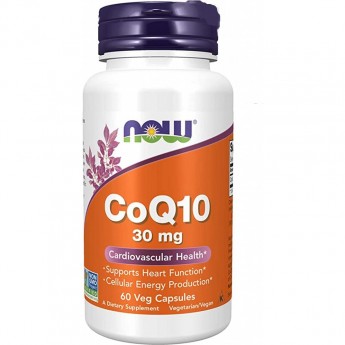 Кофермент NOW FOODS Q10, 30 мг (60 капсул)