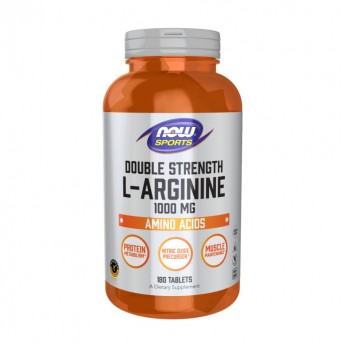 L-Arginine NOW FOODS L-Аргинин 1000 мг, 180 таблеток