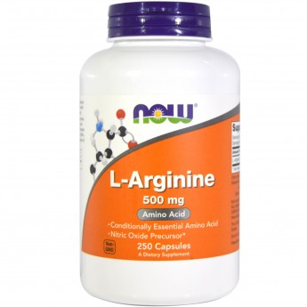 L-Arginine NOW FOODS L-Аргинин 500 мг, 250 капсул
