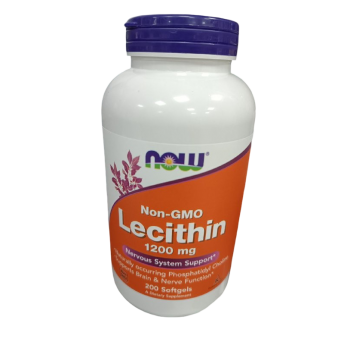 Лецитин NOW FOODS LECITHIN, 1200 мг, 200 капсул