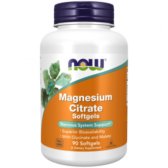 Магний цитрат NOW FOODS MAGNESIUM CITRATE 134mg 90 софтгель-капсул Магний цитрат NOW FOODS MAGNESIUM CITRATE 134mg 90 софтгель-капсул