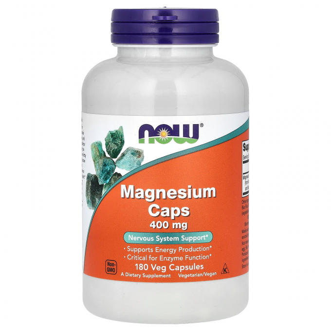 Магний NOW FOODS MAGNESIUM 400mg 180 вегкапсул NS31069 Магний NOW FOODS MAGNESIUM 400mg 180 вегкапсул NS31069