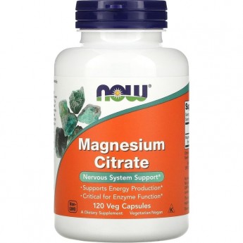 Магний NOW FOODS MAGNESIUM CITRATE, 120 капсул