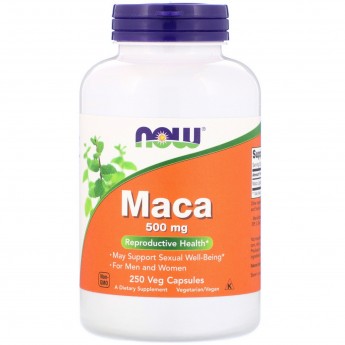 Мака Перуанская NOW FOODS MACA 500 мг 250 капсул