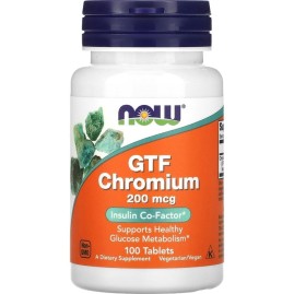 Минерал NOW Chromium GTF, 200 мкг - 100 таблеток Минерал NOW Chromium GTF, 200 мкг - 100 таблеток