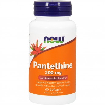 Пантетин NOW FOODS PANTETHINE, 300 мг, 60 капсул