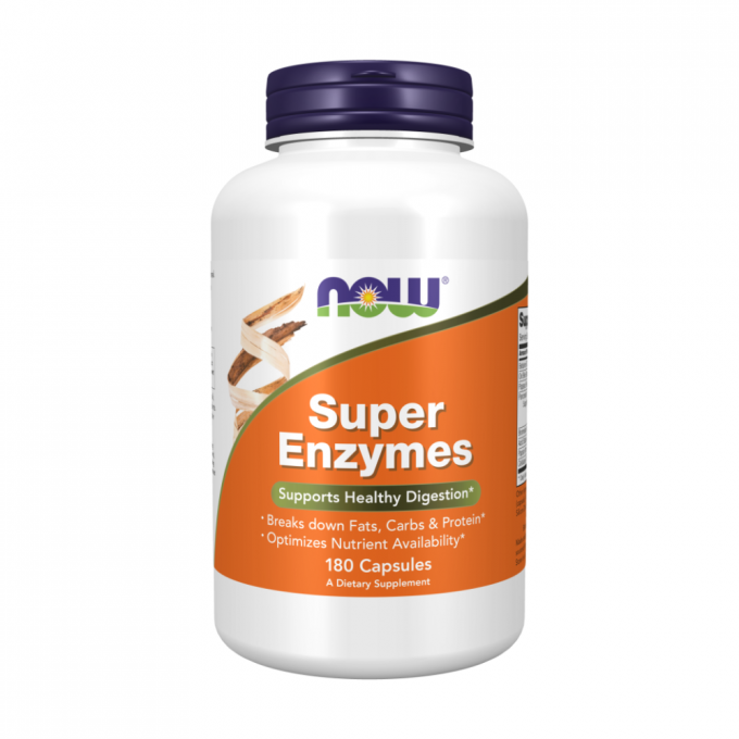 Супер Ферменты, Энзимы NOW FOODS SUPER ENZYME CAPS 180 капсул NS32318