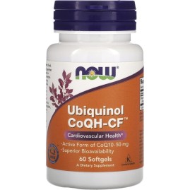 Убихинол NOW FOODS, 50 Мг, 60 Капс Убихинол NOW FOODS, 50 Мг, 60 Капс