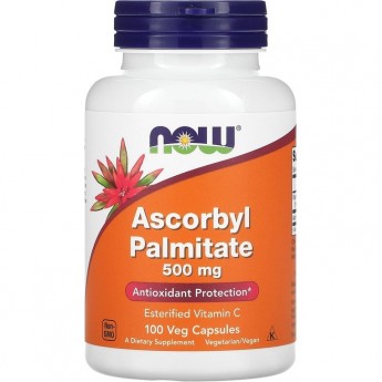 Витамин NOW FOODS ASCORBYL PALMITATE, 500 мг, 100 капсул