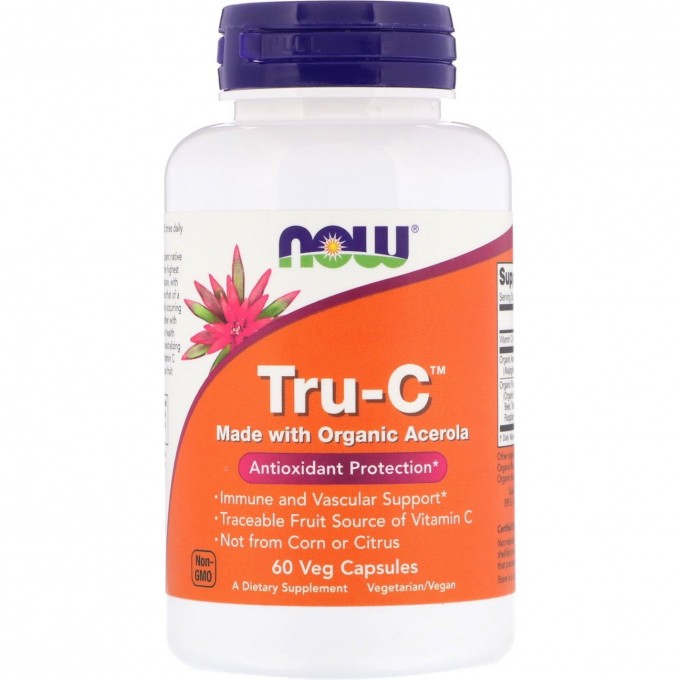 Витамин NOW FOODS TRU-C BIOCOMPLEX, 60 капсул NS*0707