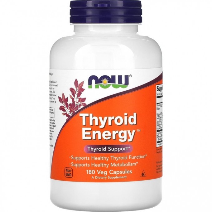 Витаминный комплекс NOW Thyroid Energy, 180 капсул NS3369