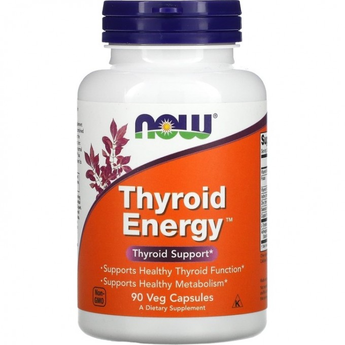 Витаминный комплекс NOW Thyroid Energy, 90 капсул NS3368