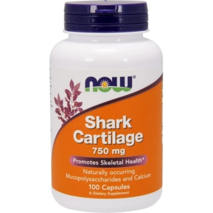 Витамины для суставов NOW FOODS SHARK CARTILAGE, 750 мг - 100 капсул NS3270